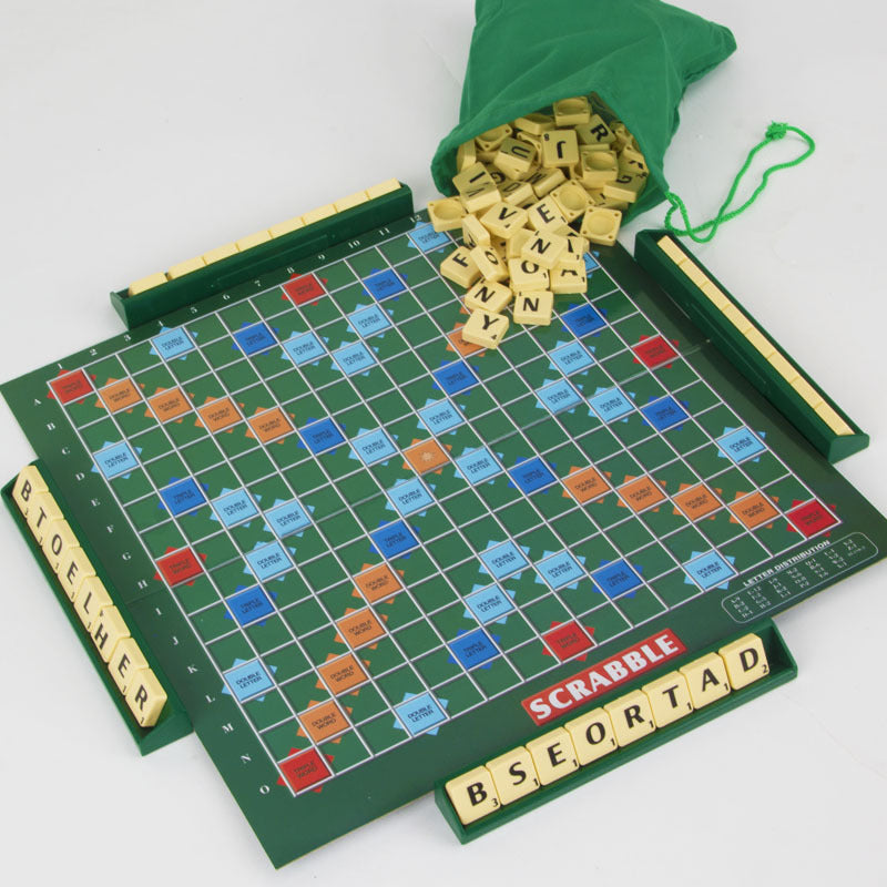 Scrabble English Board Game Paper Chessboard Parent-child Educational Toys