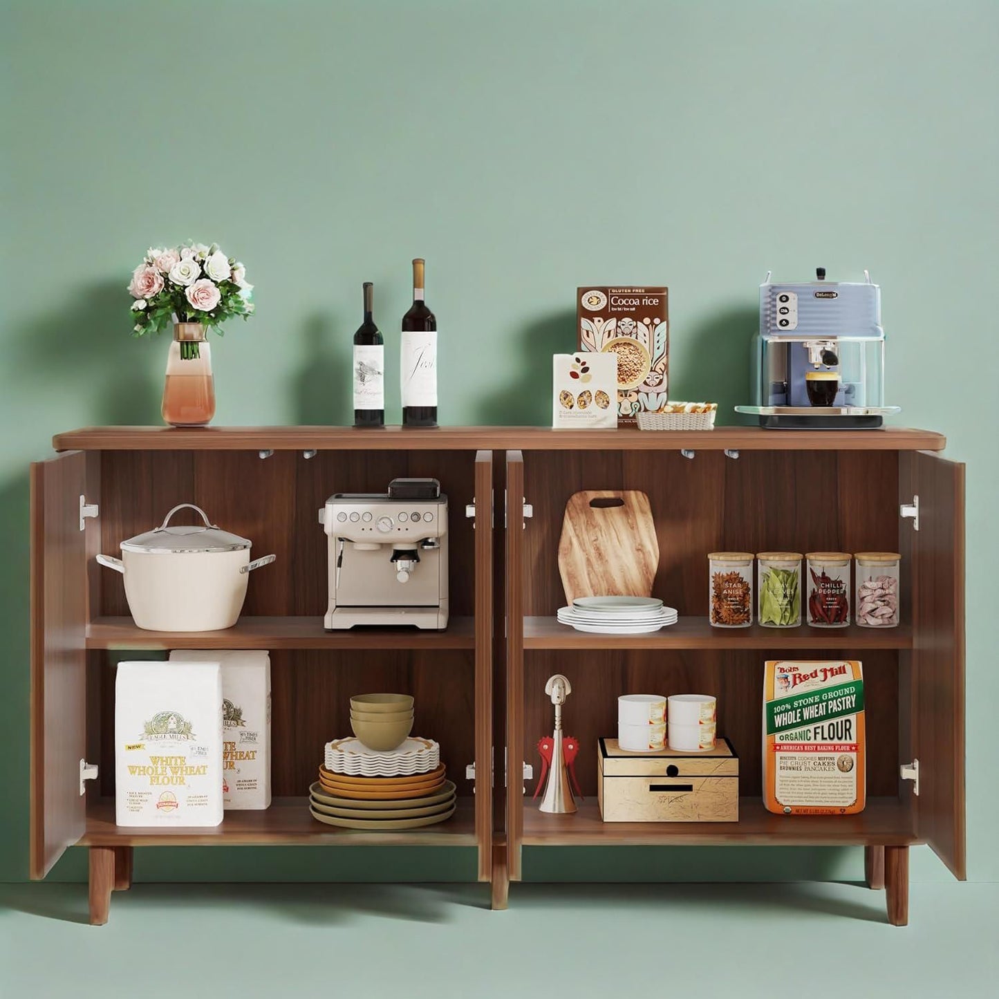 Buffet Cabinet Sideboard With Storage Modern Storage Cabinet Sideboard Buffet Table With Doors