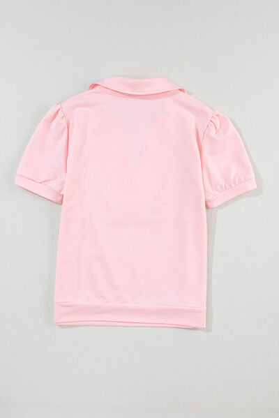Johnny Collar Short Sleeve T-shirt