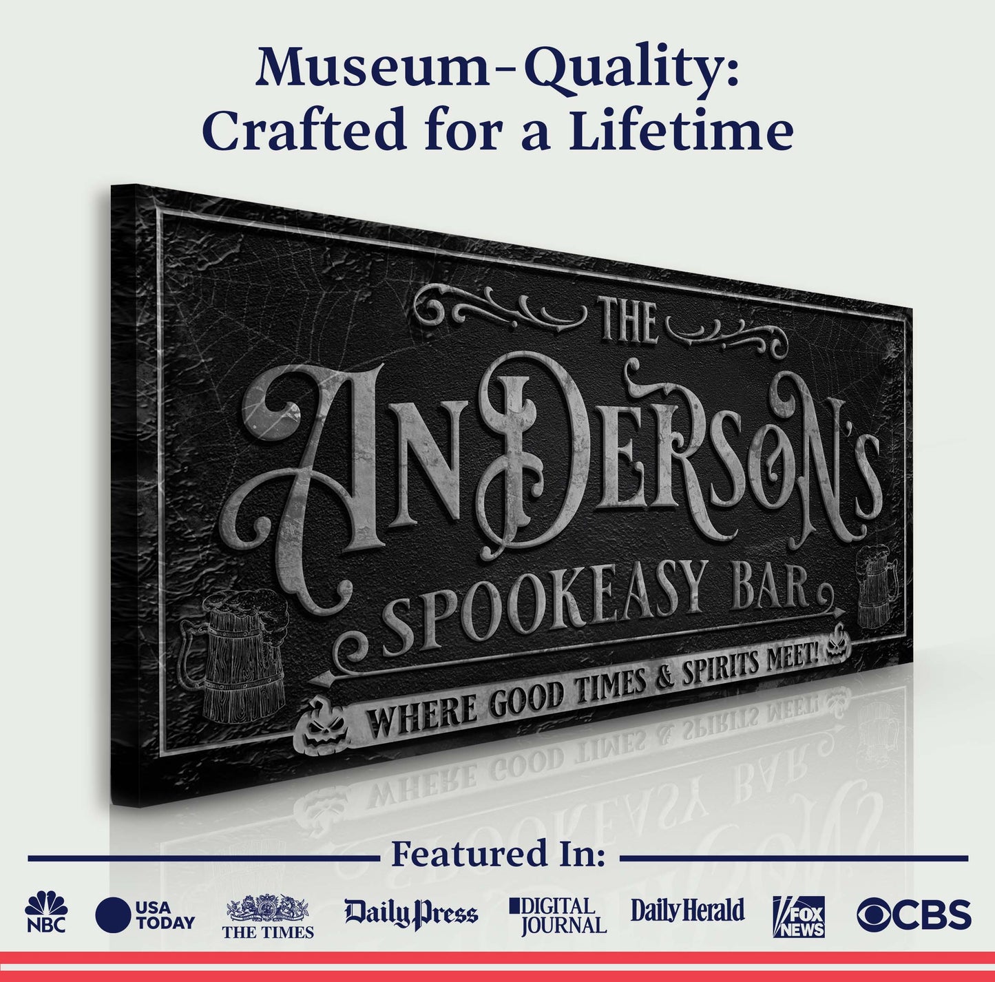 Personalized Spookeasy Bar Sign