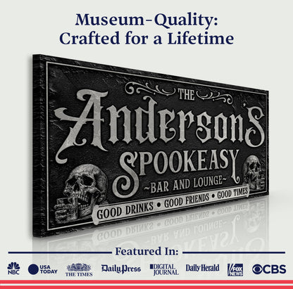 Personalized Spookeasy Bar Sign II