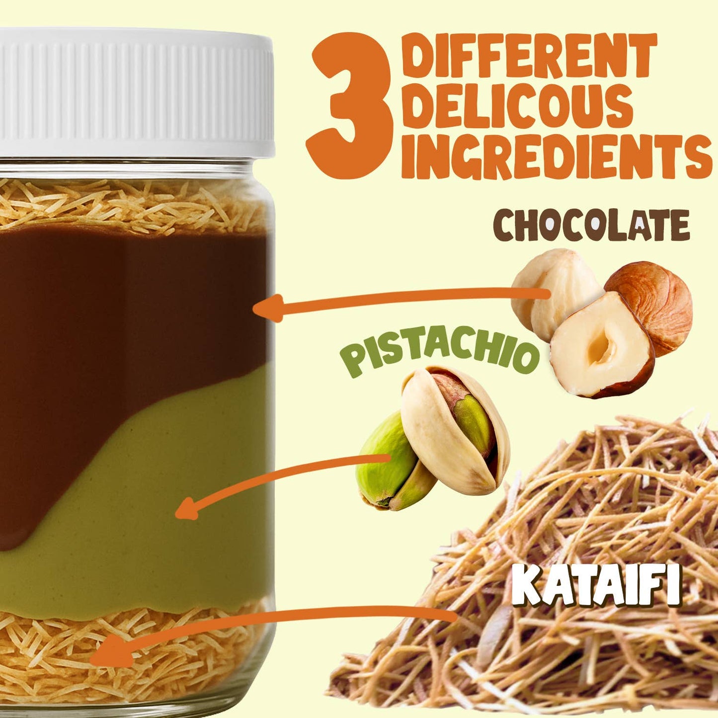 Dubai Chocolate Spread – 6.35 oz for Breakfast, Snacks, and Desserts