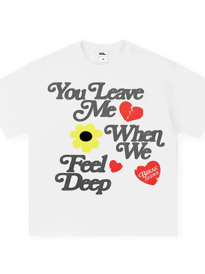 Men's Letter Graphic Round Neck T-Shirt