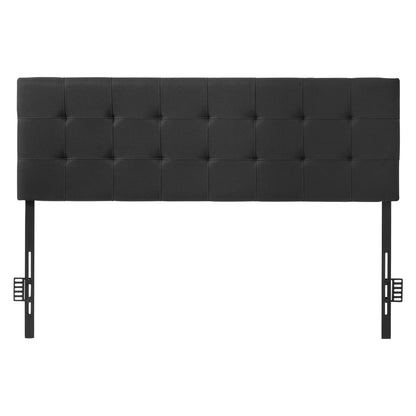 Headboard, Queen Size Headboard With Adjustable Height, Comfortable Diamond Tufted For Queen Size Bed, W62.2 X H(42.72-54.53) X D2.76 In, Ideal For Bedroom, Hotel, Homestay, Dormitory, Black
