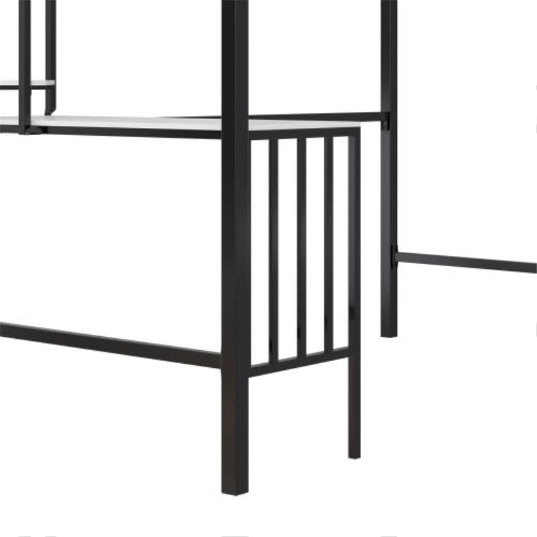 Axel Twin Loft Bed With Desk & Shelves