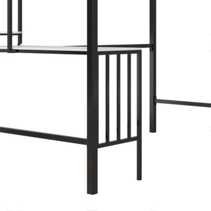 Axel Twin Loft Bed With Desk & Shelves