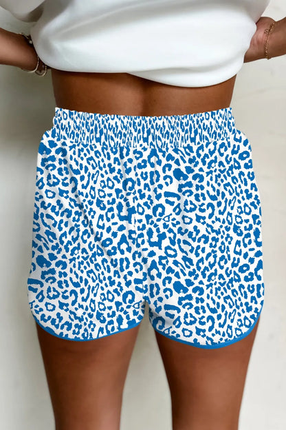 Leopard Drawstring Shorts
