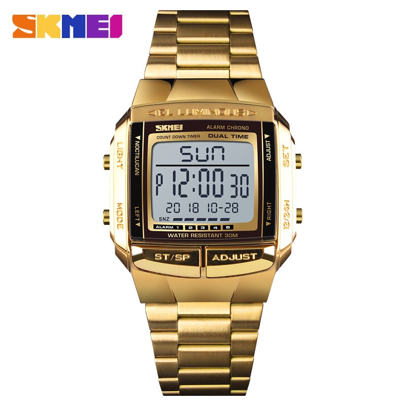 SKMEI 1381 Military Sports Watches Electronic Mens Watches Top Brand Luxury Male Clock Waterproof LED Digital Watch Relogio Masculino