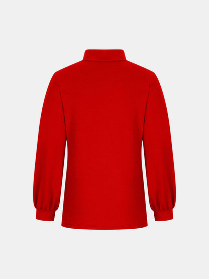 Full Size Mock Neck Long Sleeve T-Shirt