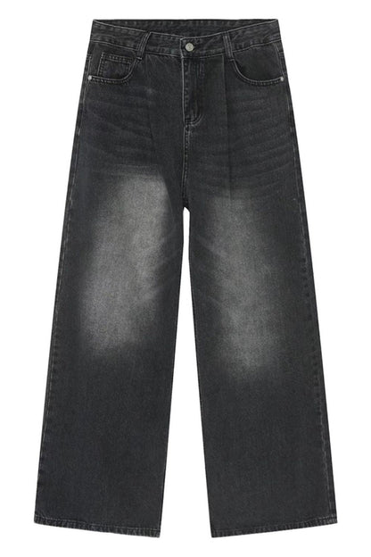 Wide Leg Jeans with Pockets