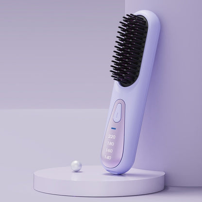 Anion Straight Comb Dual-use Lazy Hair Curler