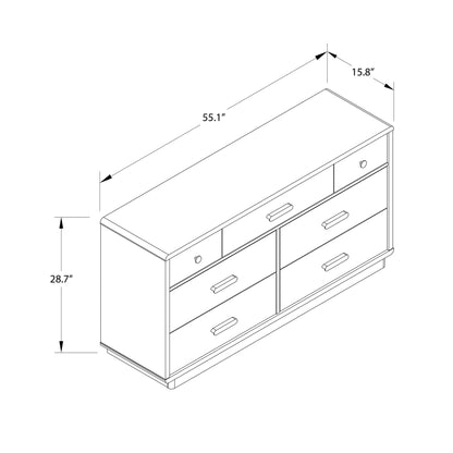 Valencia 7-Drawer Wide Dresser