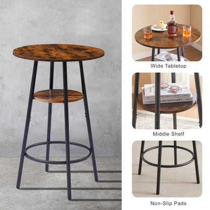 Round Bar Stools With Shelves