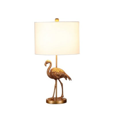 26 Matte Gold Flamingo Resin Table Lamp