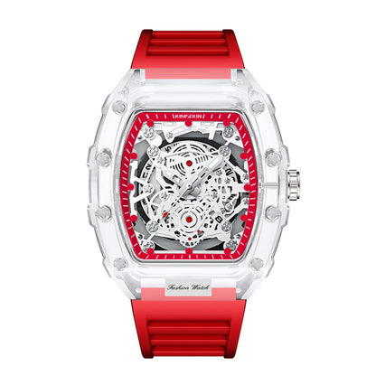 Wholesale Fashionable Transparent Mens Watches Waterproof Timepieces