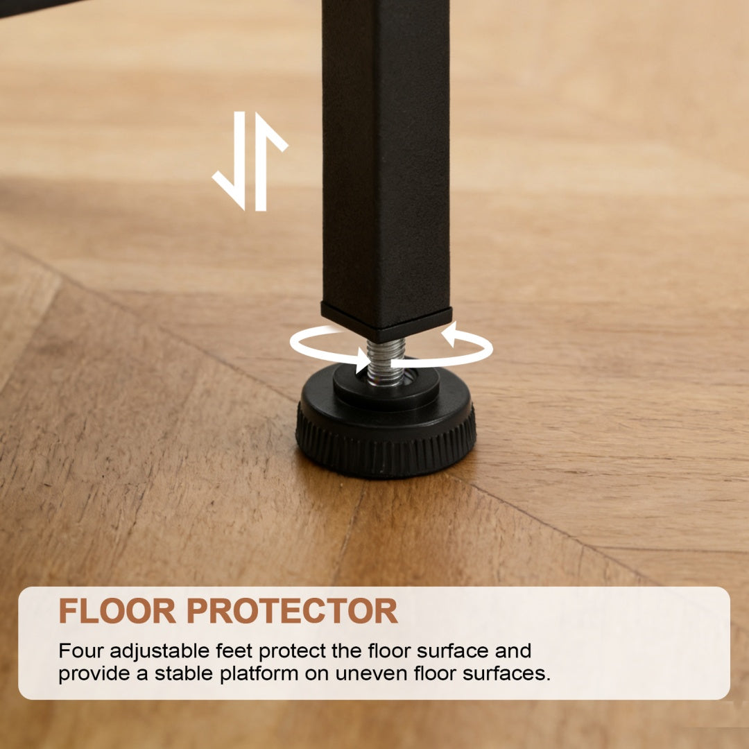 Bedside Table, With Built-in USB-C-type Port Sockets And Adjustable Drawers, 3-layer Storage Rack, And Fabric Drawers