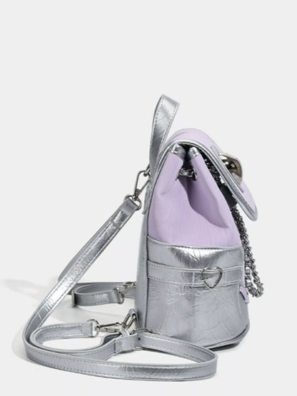 Heart Flap Backpack Bag