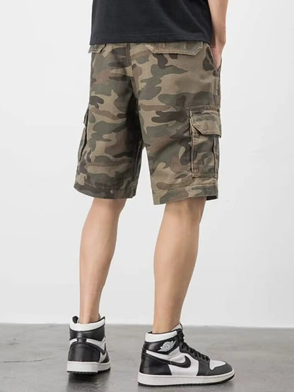 Men's Plus Size Camouflage Cargo Shorts