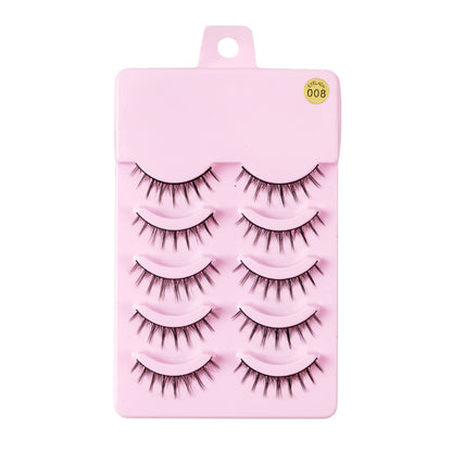 5 Pairs Manga Lashes New Arrival Anime Cosplay Natural Wispy  Korean Makeup Artificial False Eyelashes