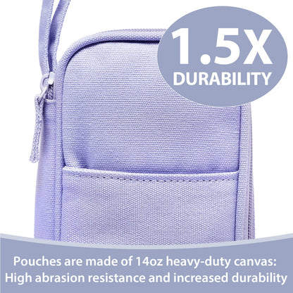 Large Pencil Case 1800ml - Heavy Duty Canvas School Supplies Organizer for Kids Students