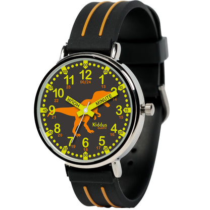 Kids Time Teacher Watch - Educational Analog Watch with Japanese Quartz Movement Ages 5-12