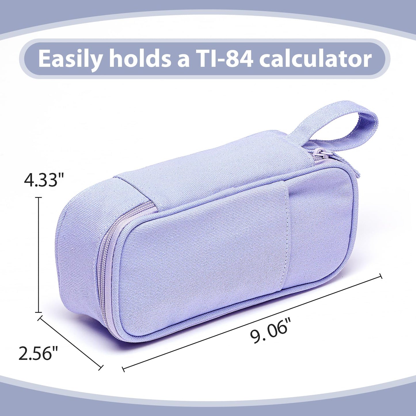 Large Pencil Case 1800ml - Heavy Duty Canvas School Supplies Organizer for Kids Students