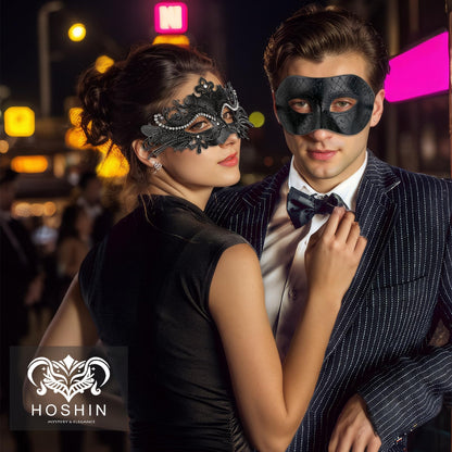 Masquerade Masks - Elegant Mardi Gras Party Masks - Premium Decorative Masks for Women and Men