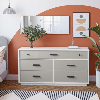Valencia 7-Drawer Wide Dresser