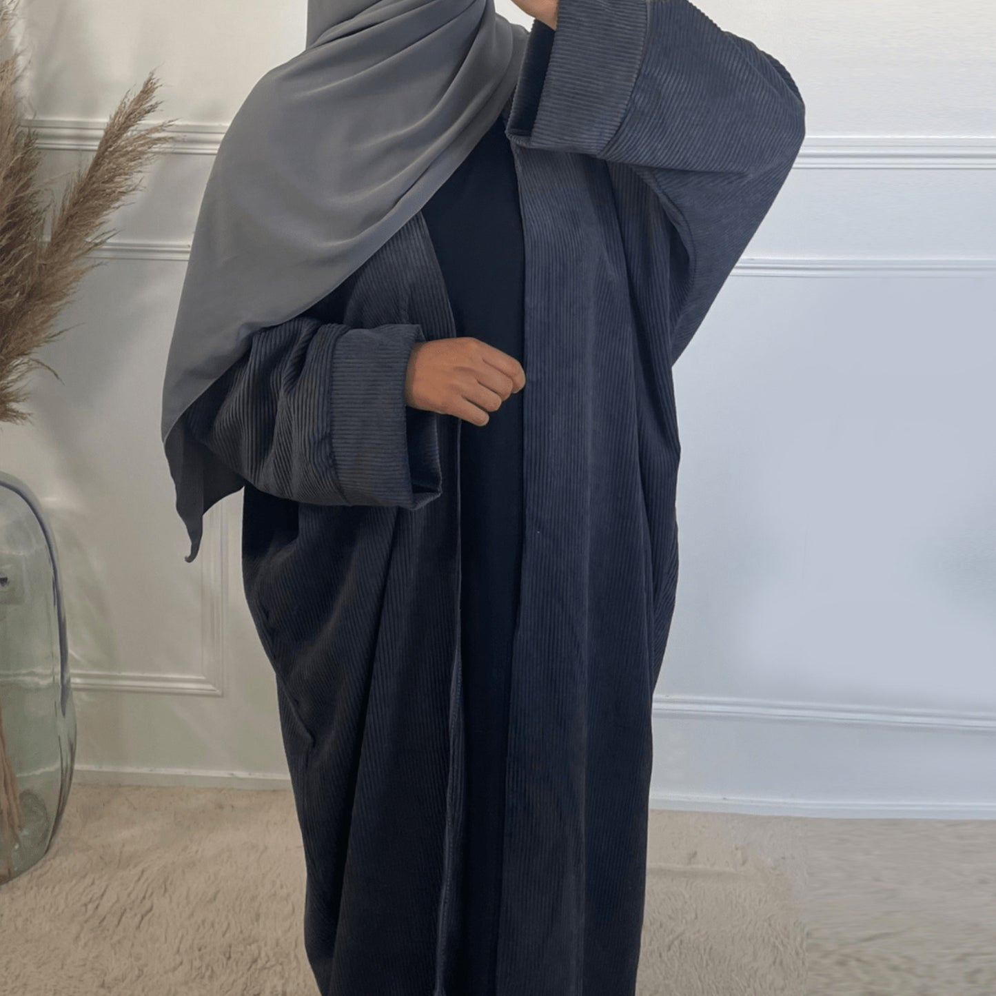 Middle East Dubai Türkiye Autumn Winter Daily Cardigan Dress