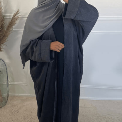 Middle East Dubai Türkiye Autumn Winter Daily Cardigan Dress