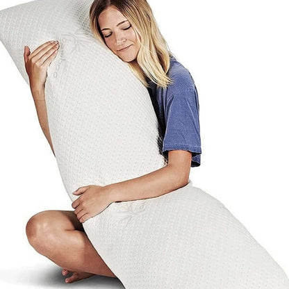 White Pregnant Women's Pillow With Broken Memory Foam