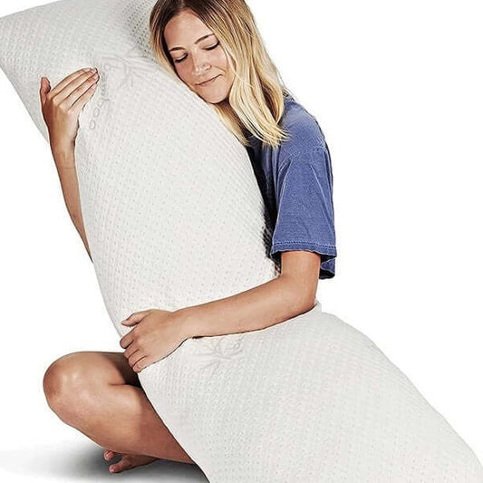 White Pregnant Women's Pillow With Broken Memory Foam
