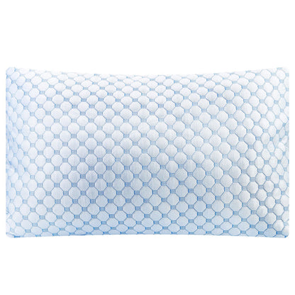 2Pcs Or 1Pc Cooling Memory Foam Pillow Ventilated Soft Bed Pillow With Cooling Gel Infused Memory Foam Machine Washable
