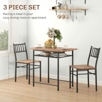 3-Piece Small Dining Table Set for 2