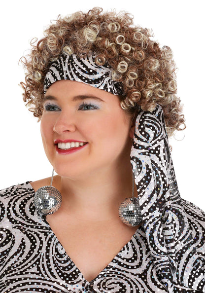 Foxy Lady Disco Costume - Women's 70s Retro Outfit with Bell Bottoms