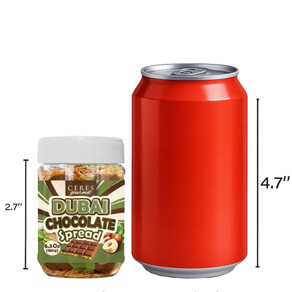 Dubai Chocolate Spread – 6.35 oz for Breakfast, Snacks, and Desserts