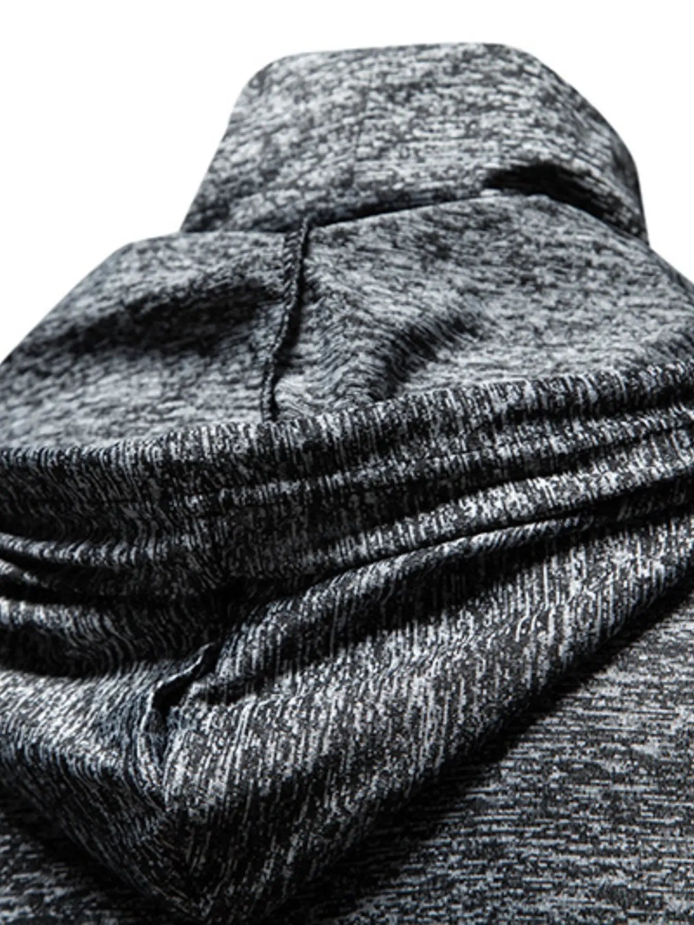 Men's Heathered Short Sleeve Hooded T-Shirt