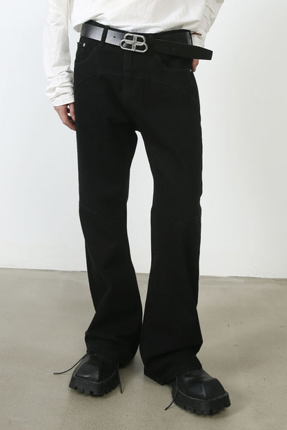 Men's Mid Rise Jeans with Pockets