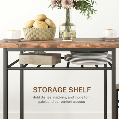 3-Piece Small Dining Table Set for 2