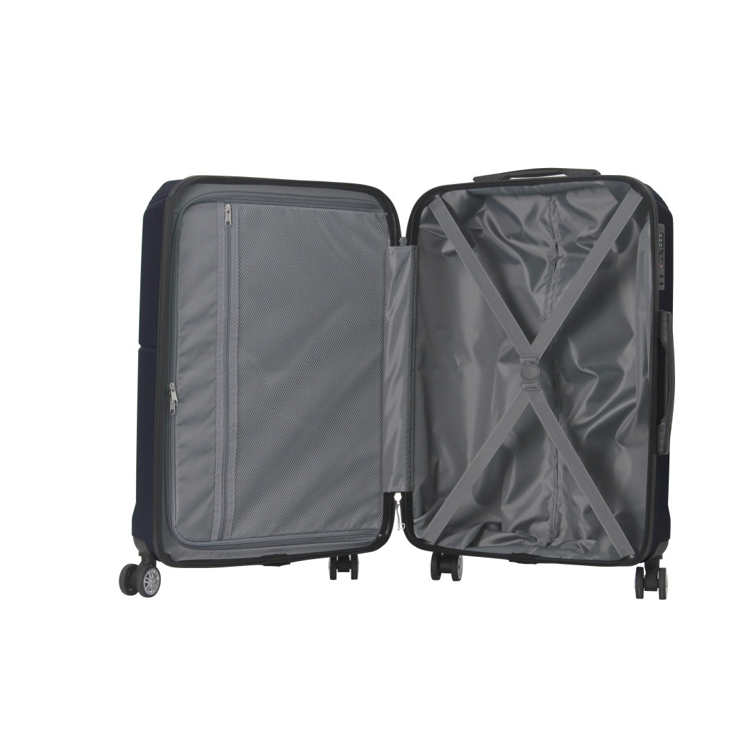 BLUE 3-Piece Premium ABS Luggage Set-20, 24, And 28 Suitcases With Multi-Position Handle, Silent Spinner Wheels, And TSA-Approved Lock-Durable, Stylish, And Spacious Travel Gear