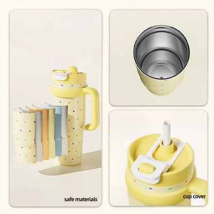 Large Capacity Water Bottle with Straw