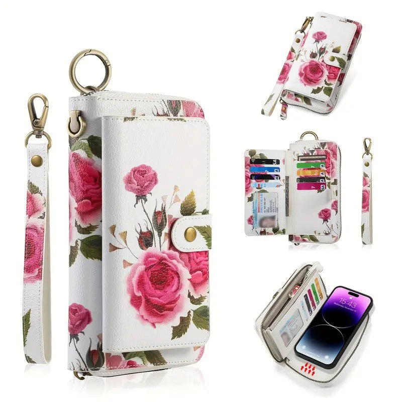 PU Leather Long Wallet Clutch Bag