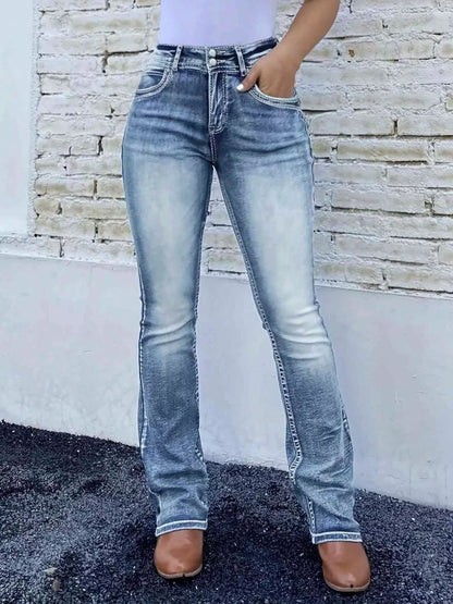 High Waist Bootcut Jeans