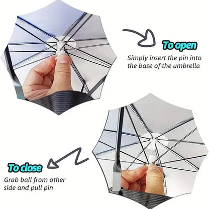 UV Protection Umbrella Hat – Elastic, Camping, Fishing & Outdoor Activities