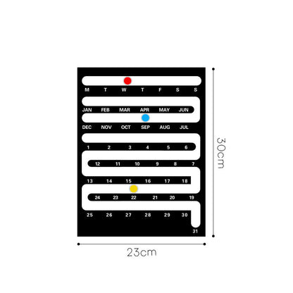 Nordic Style Acrylic Desktop Calendar - Creative Home & Wall Decor for Living Room, Bedroom