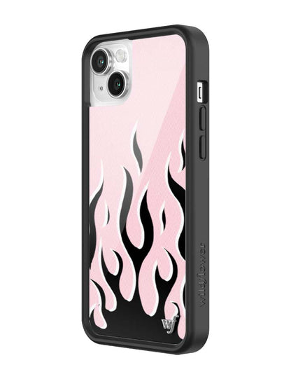 Flames | Pink & Black iPhone Case