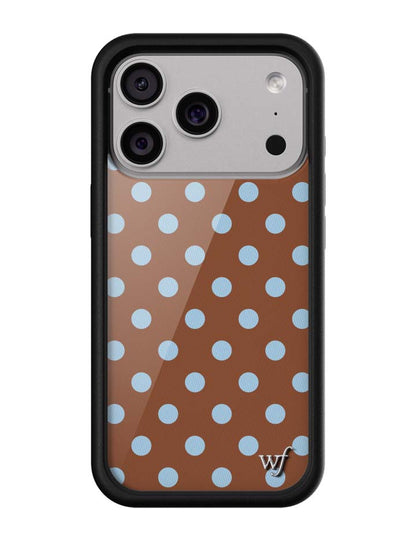 Polka Dot | Brown and Blue iPhone Case