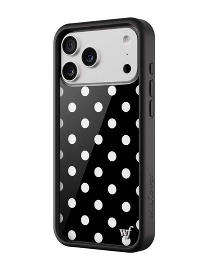 Polka Dot | Black and White iPhone Case