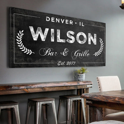 Bar and Grill Sign IV