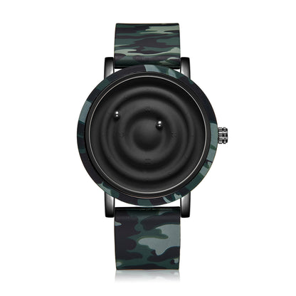 Fashion Silicone Watch Unisex Innovative Creative Trendy Floating Ball Watch